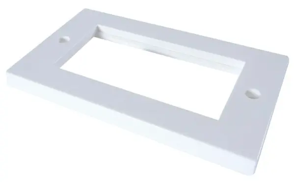 CONNEKT GEAR フラットエッジフェイスプレート 2連 4AVモジュール対応