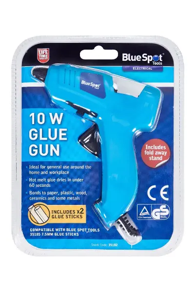 Blue Spot Tools - 10W 热熔胶枪配2根胶棒
