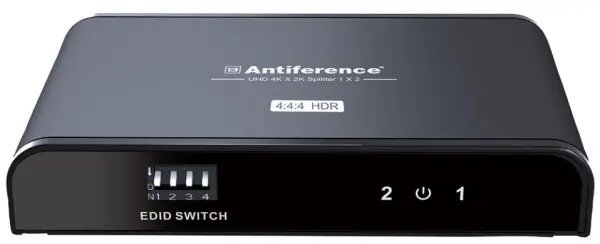 ANTIFERENCE Divisor HDMI 2-Way 4K UHD HDR com EDID