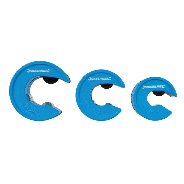 Silverline Set de Cortatubos Rápido (15mm, 22mm y 28mm)