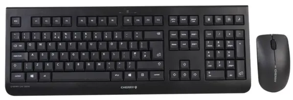 CHERRY DW 3000 Conjunto Teclado e Rato Sem Fios, Preto
