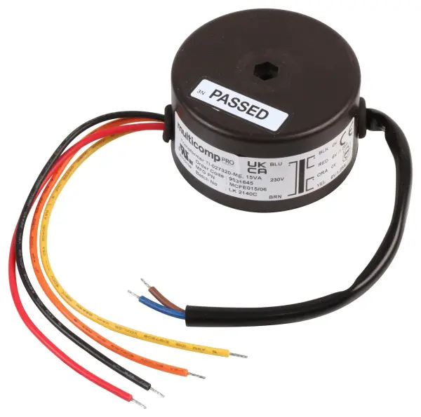 Multicomp Pro Encapsulated Toroidal Transformer 15VA - 6V