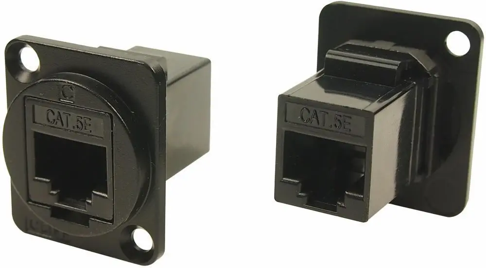 CLIFF ELECTRONIC - UTP Cat5e RJ45 zu RJ45 Panelstecker, Metall-XLR-Rahmen