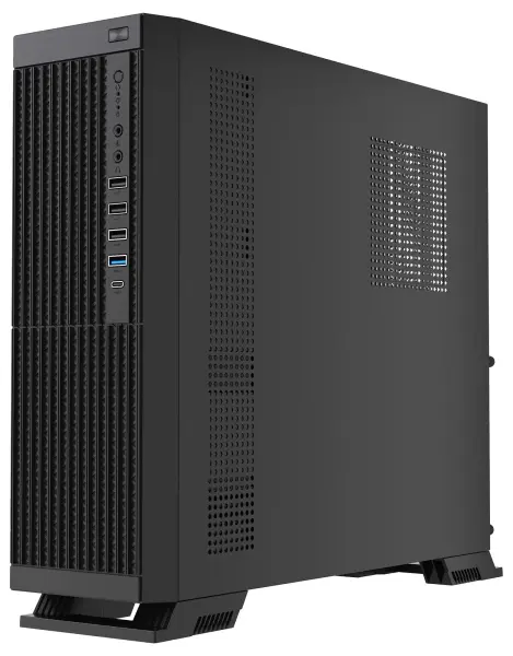Vida Commerce Micro ATX SFF PC Tower Case with 300W PSU, Black
