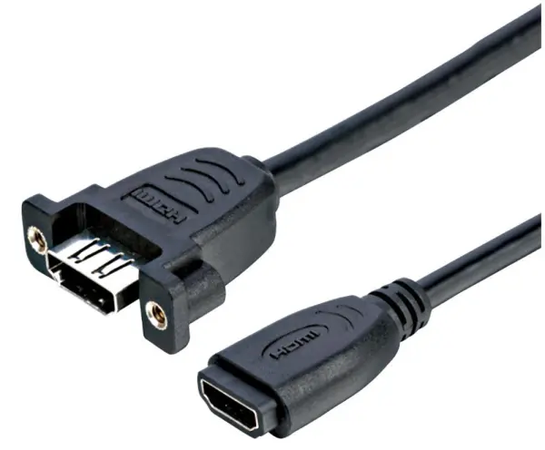 PRO SIGNAL Adattatore da Pannello HDMI Femmina-Femmina, 300mm, Nero