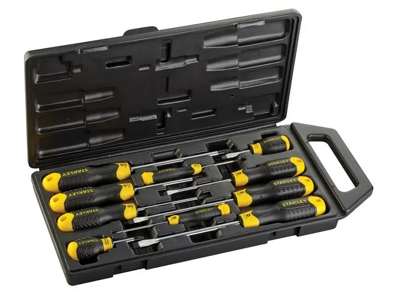 STANLEY Cushion Grip Screwdriver Set, 10-Piece