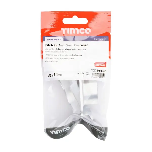 Fixateur de châssis Fitch Timco - Chrome satiné
