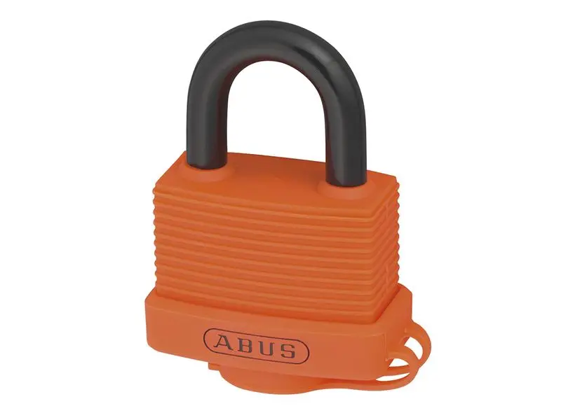 ABUS Padlock Mekanikal 70AL/45mm Aluminium, Oren, Kunci Sama Rujukan 6401