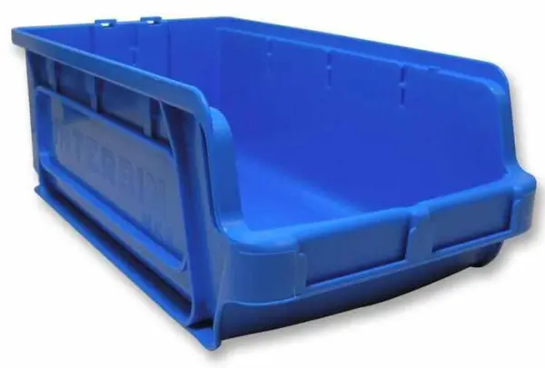 INTERBIN Plastový úložný box XL, vysoká kapacita, modrý, 130x205x370mm