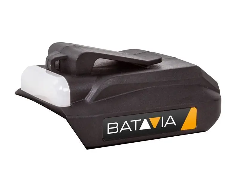 Batavia Cargador USB y Linterna para Batería 18V - Compatible con MAXXPACK