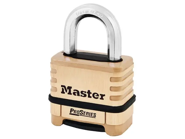 Master Lock ProSeries Brass 4 Digit Padlock, 57mm