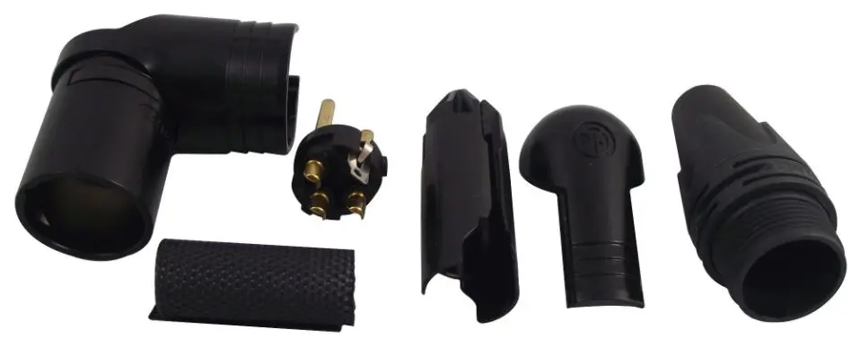 NEUTRIK XLR Stecker, 3-polig, 90 Grad Winkel