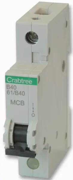 CRABTREE Starbreaker 40A 단극 B타입 MCB (16mm² 단자)
