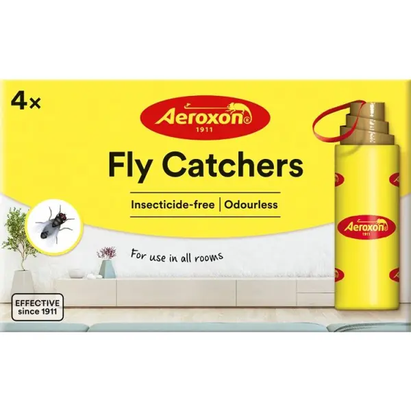 Aeroxon Fly Papers, Non-Toxic, 4 Pack