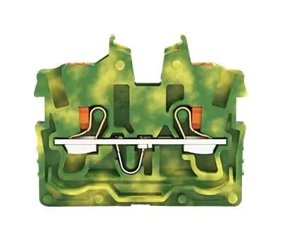 WAGO 2 Conductor Miniature Through Terminal Block, Push In Cage Clamp, 24-16AWG