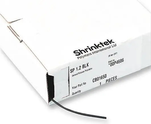 HiLo Guaina Termorestringente 6,4mm Nero, Rapporto di Restringimento 2:1 (9m)