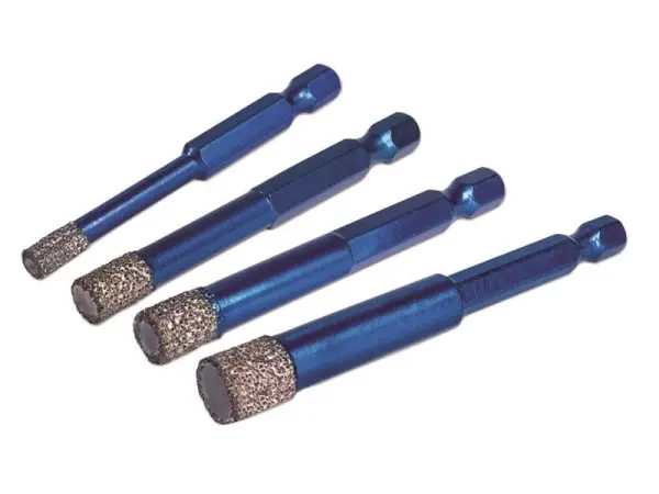 MEXCO XCEL Wax-Filled Hex Tile Drill Bit Set, 4-Piece