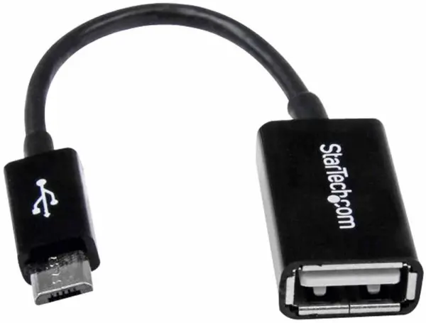 Startech Adaptador Micro USB OTG Negro, USB 2.0, 127mm