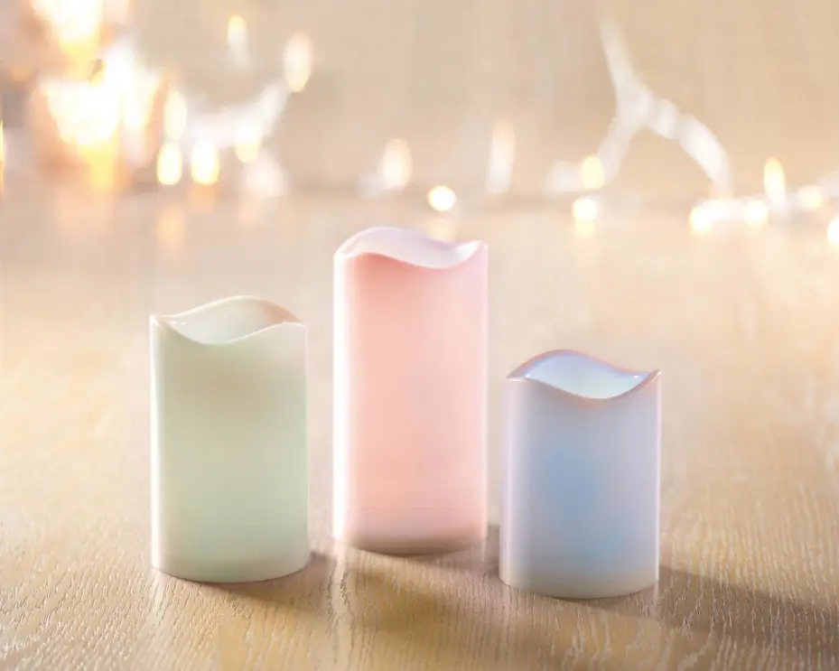 PREMIER Bougies Changeantes de Couleur avec Minuterie et Télécommande, Lot de 3