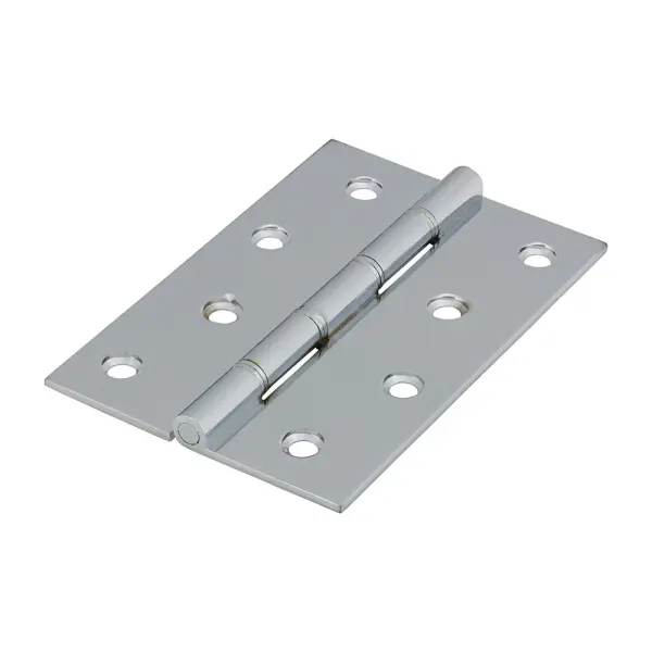 Timco Double Washered Hinges, Solid Brass, Polished Chrome, 102x67mm