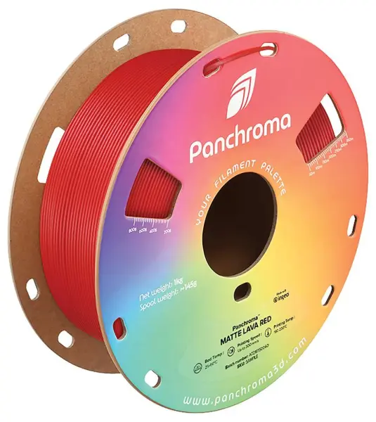 Polymaker Panchroma Matt PLA Filament 1.75mm Lava Red 1kg