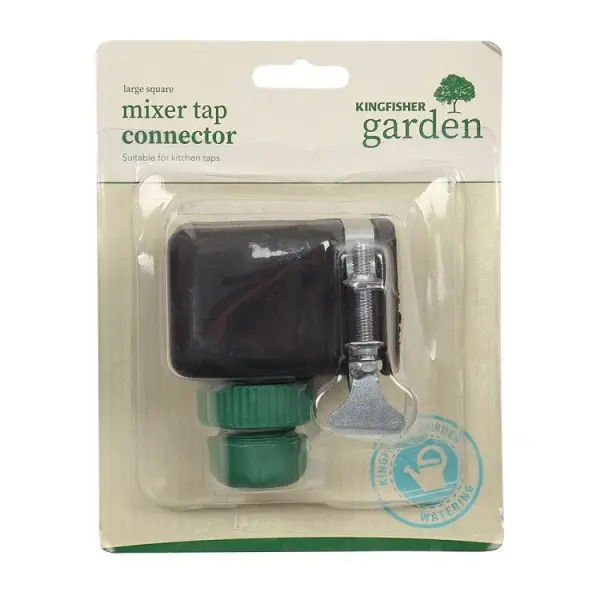 Kingfisher Large Mixer Tap Connector, 15mm Compression, Chrome, Brass