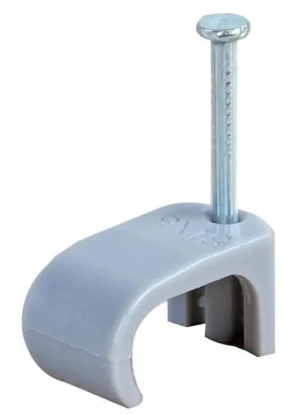 CONCORDIA Sponky na koaxiální kabely 10/16mm, polyetylenové, šedé, 100 ks