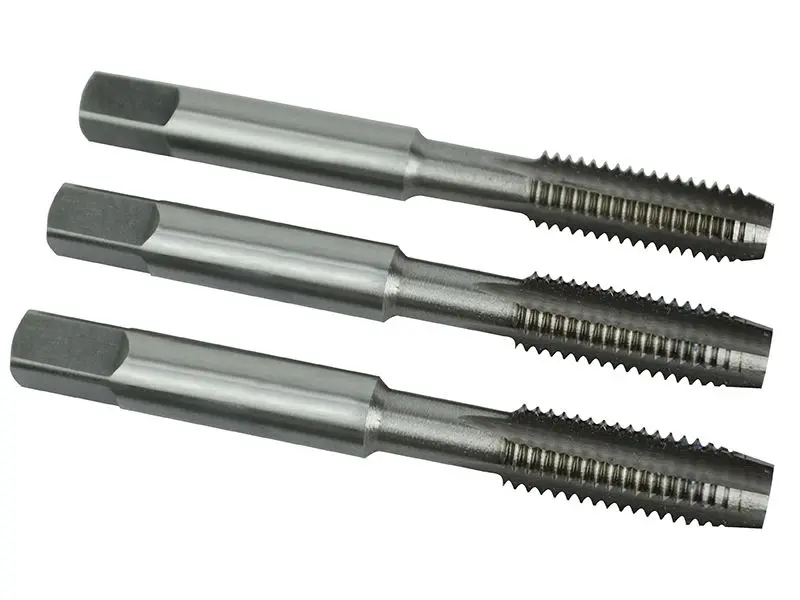 Faithfull HSS Straight Flute Tap Set - M8 x 1.25 (3-Piece)