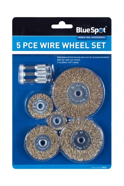 Blue Spot Tools - Set Berus Dawai 5 Keping dengan Tirus