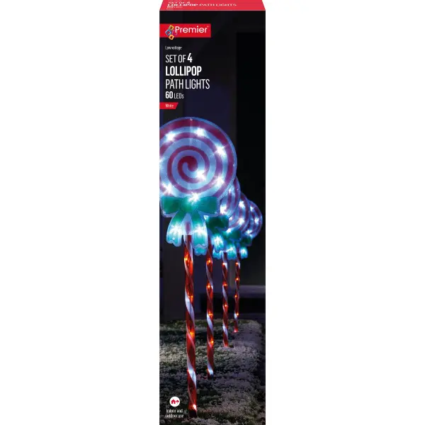 Premier 60厘米LED路徑燈 4件套 聖誕裝飾