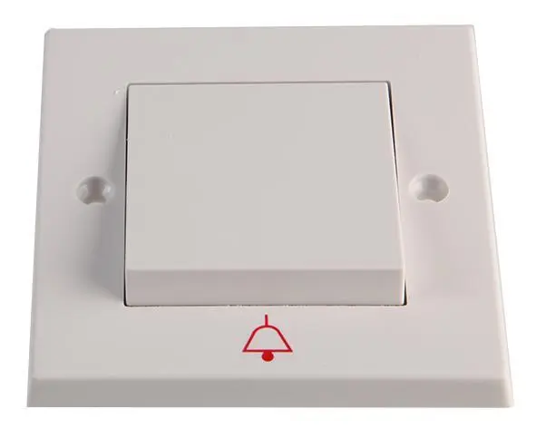 VOLEX Retractive Bell Switch, Wide Rocker, 10AX, White Moulded