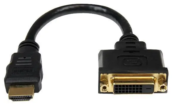 STARTECH Adaptador HDMI Macho a DVI-D Hembra, 0.2m Negro