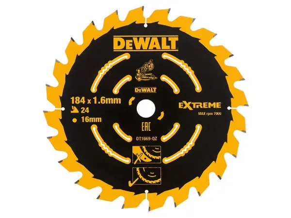 DEWALT - Scealla Miotras Cordless 184x16mm 24T