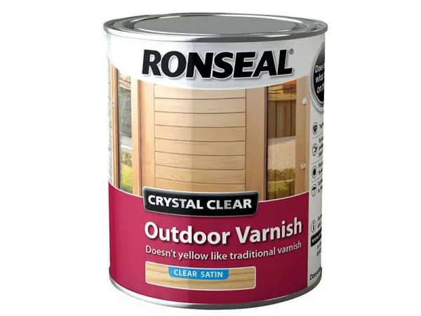 Ronseal Barniz Cristal Exterior, Satinado, 750ml