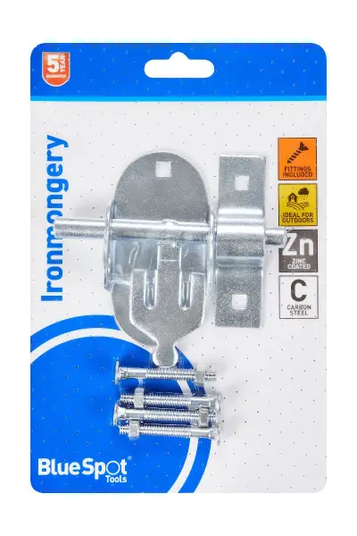 Blue Spot Tools - Fecho Oval de Aço Zincado 100mm