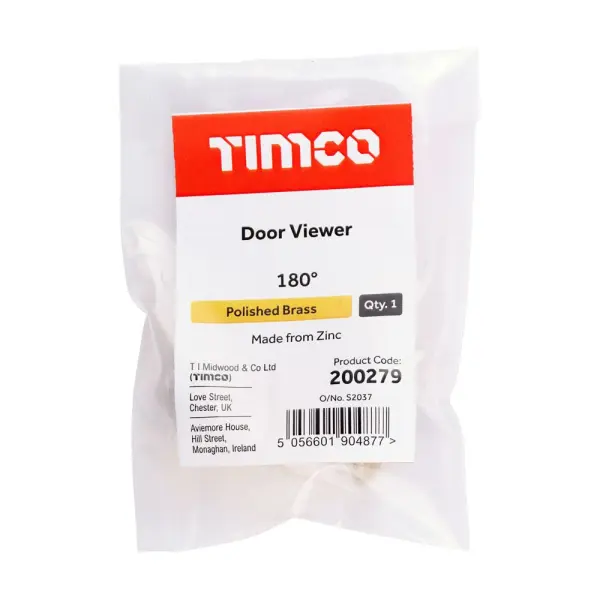 Timco Peninjau Pintu E Brass 180°