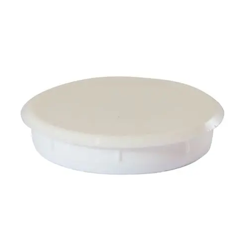 Timco Hinge Hole Cover Caps, White, 35mm (4-Pack)