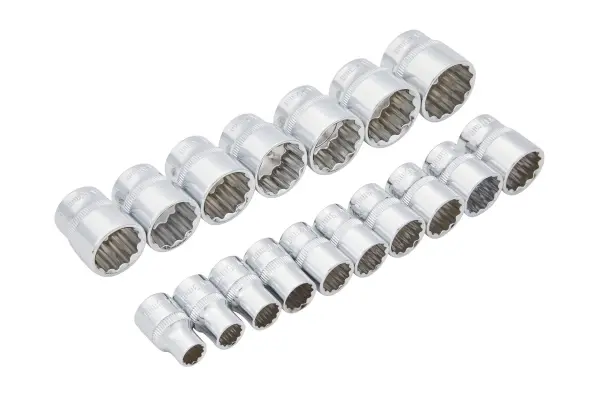 Blue Spot Tools - 17 PCE Soket Cetek Metrik 3/8″ (8-24mm)