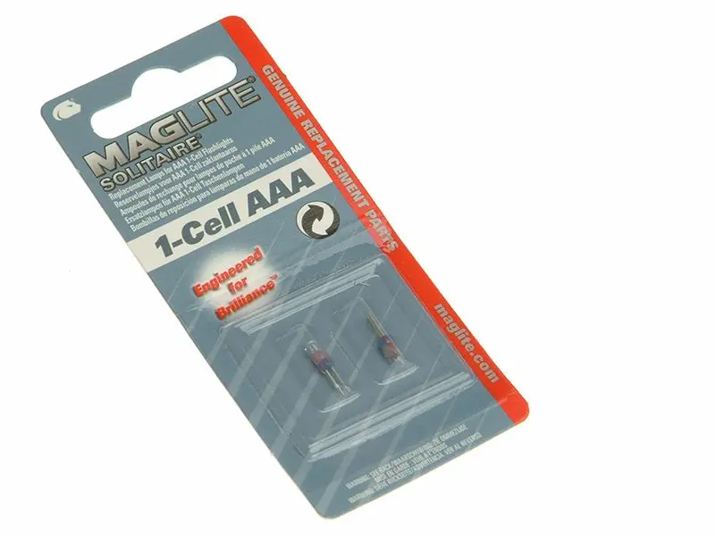 Maglite - Ampoules de rechange Solitaire AAA, Lot de 2