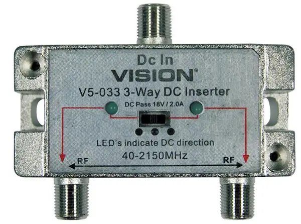 VISION - 18V 2A 3路直流插入器 V5-033