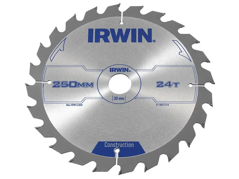 IRWIN® Lame de scie universelle pour scie à table et à onglets 250mm x 24 dents
