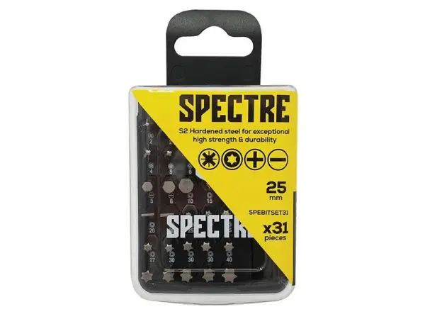 ForgeFix Spectre™ - Ensemble de 31 embouts S2, Acier trempé
