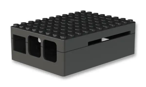 Multicomp Pi-Blox Raspberry Pi Case, Black