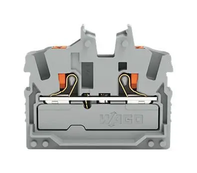 WAGO 2 Conductor Miniature Through Terminal Block Grey 800V 24A