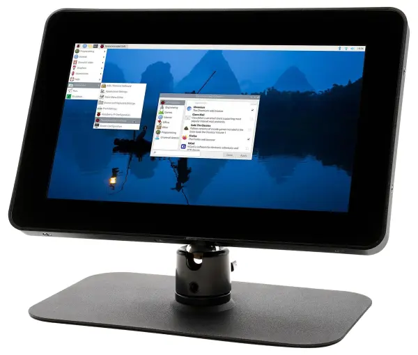 KKSB Display Stand for Raspberry Pi 5 & Touch Display V2 with HAT Case