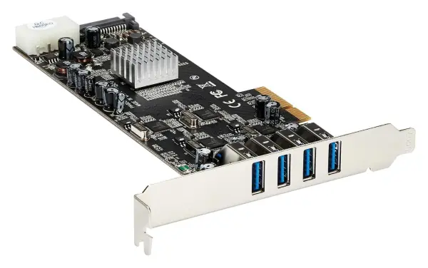 StarTech.com 4 Port USB 3.0 PCIe Card, 5Gbps, USB-A