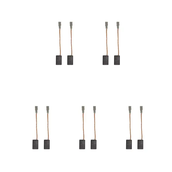 CarbonBr 5 x 2 Kohlebürsten-Sets für Kress Mini-Schleifer (Größe 6 x 8 x 12 mm)
