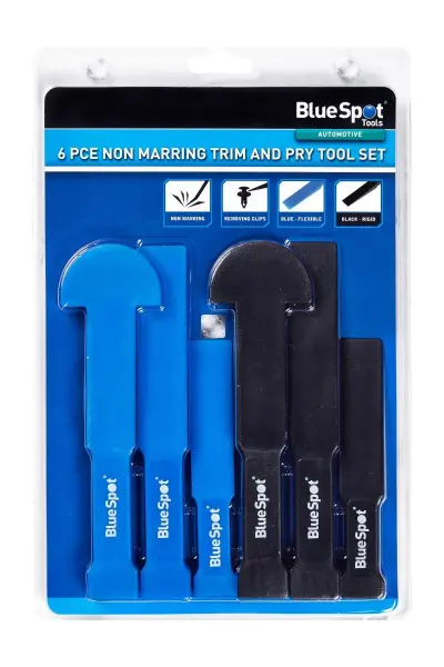 Blue Spot Tools - Set Alat Pengungkit & Pengikis Trim 6-in-1 Tanpa Parut