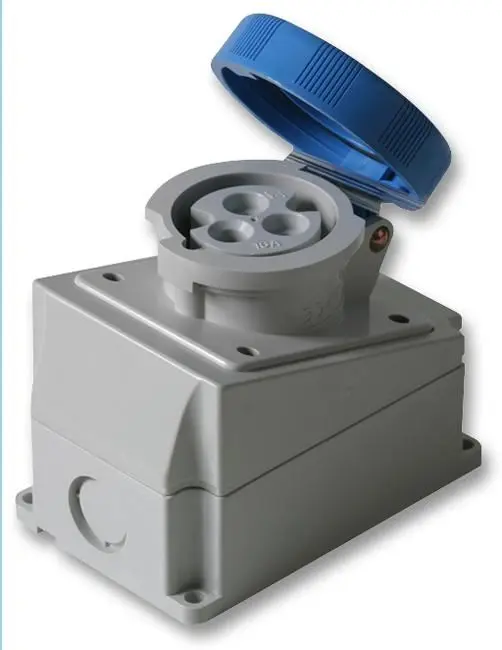 PRO POWER Enchufe CEE 16A 240V, 2P+E, Azul, IP67