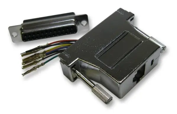 Adaptateur modulaire MH CONNECTORS RJ45 vers Socket D 25 broches